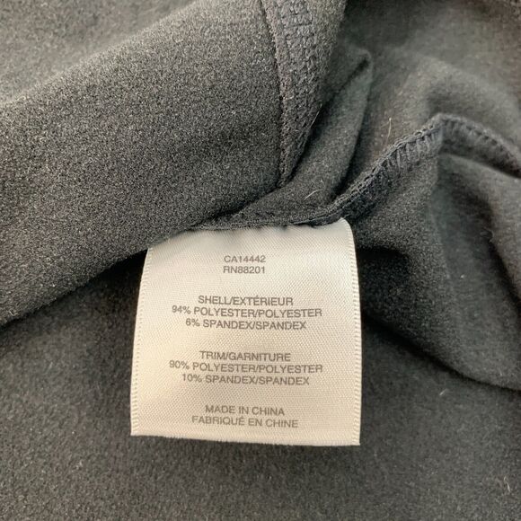 Mondetta Training Sweatshirt Mens M Medium Black Running Quarter Zip Thumb Holes - Picture 8 of 12